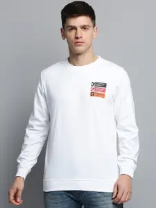 SHOWOFF Typography Printed Pullover Sweatshirt