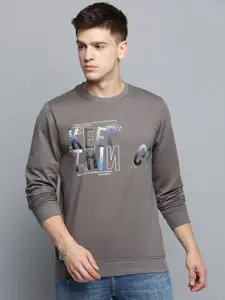 SHOWOFF Typography Printed Sweatshirt