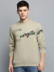 SHOWOFF Typography Printed Cotton Sweatshirt