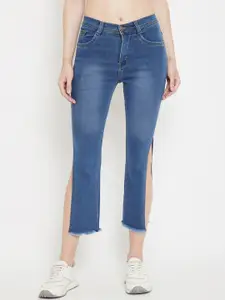 Nifty Women Bootcut Slit Light Fade Cropped Stretchable Jeans
