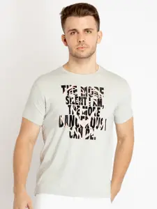 Status Quo Typography Printed Cotton T-shirt