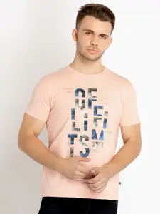 Status Quo Typography Printed Round Neck Cotton T-shirt