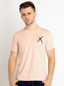 Status Quo Placement Graphic Printed Cotton T-shirt