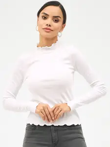 Harpa High Neck Knitted Top