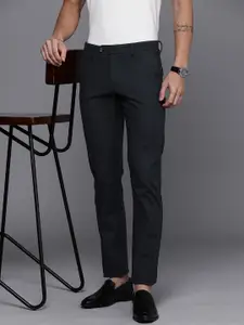 Allen Solly Men Textured Custom Slim Fit Trousers