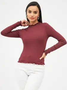 Harpa High Neck Fitted Top