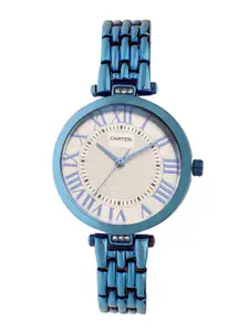 Sandy D Carter Women Round Dial & Bracelet Style Straps Analogue Watch SD-Carter-23-08-CP