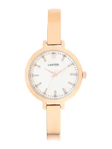 Sandy D Carter Women Round Dial & Bracelet Style Straps Analogue Watch SD-Carter-23-20-WH