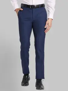 Raymond Men Slim-Fit Flat-Front Formal Trousers