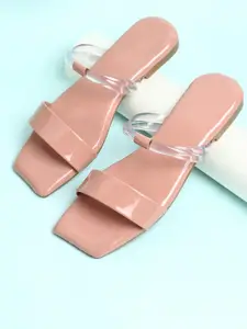 Shoestail Women Open Toe Flats