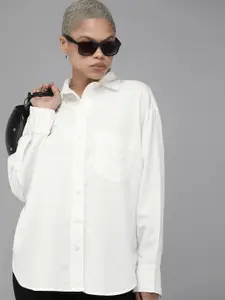 The Roadster Lifestyle Co. Comfort Fit Longline Casual Shirt