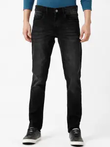 WROGN Men Black Solid Slim Fit Heavy Fade Jeans