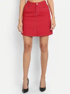 River Of Design Jeans Pure Cotton A-Line Skirt