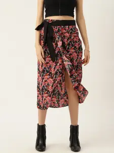 Antheaa Floral Wrap Skirt