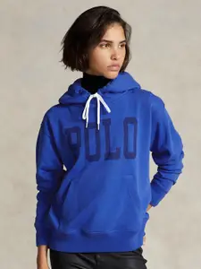 Polo Ralph Lauren Women Logo Printed Pure Cotton French Terry Hoodie