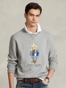 Polo Ralph Lauren Men Polo Bear Printed Fleece Pullover Sweatshirts