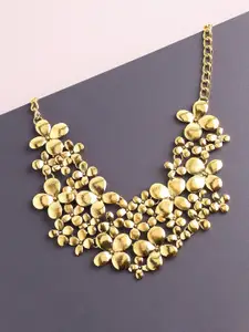 SOHI Gold-Plated Yellow Necklace