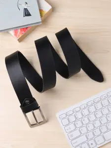 Elite Crafts Men Black Leather Formal Belt