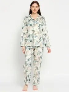 Pyjama Party Women Printed Cotton Night suit