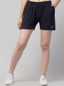 Apraa & Parma Women Navy Blue Outdoor with e-Dry Technology Sports Shorts