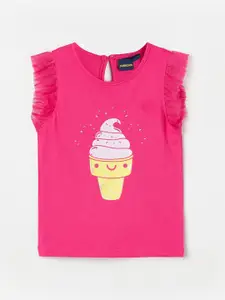 Juniors by Lifestyle Infant Girls Printed Pure Cotton Top