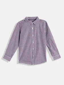 Mango Kids Boys Checked Sustainable Pure Cotton Casual Shirt