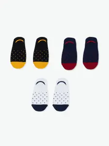 max Men Pack Of 3 Patterned Shoe-Liner Socks