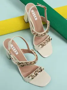 ELLE Printed Block Heels