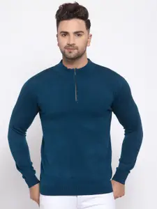 Kalt Men Teal Acrylic Pullover