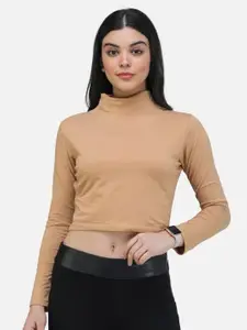 Cation Coffee High Neck Crop Top