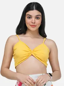 Cation Twisted Bralette Crop Top