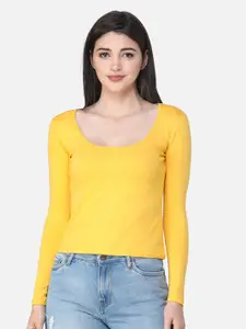 Cation Scoop Neck Fitted Top