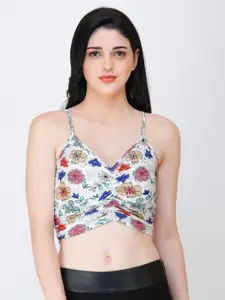 Cation Floral Print Crepe Top