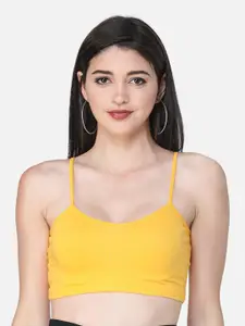 Cation Yellow Bralette Crop Top