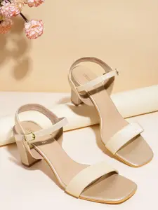 DressBerry Shimmery Block Heels