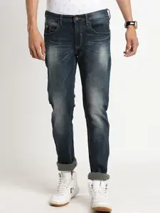 Turtle Men Narrow Tapered Fit Heavy Fade Stretchable Jeans