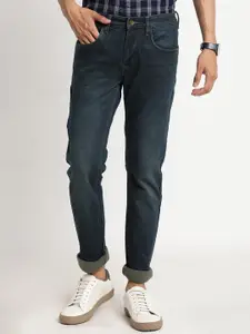Turtle Men Narrow Tapered Fit Light Fade Stretchable Jeans