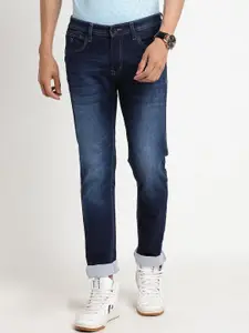 Turtle Men Narrow Tapered Fit Light Fade Stretchable Jeans
