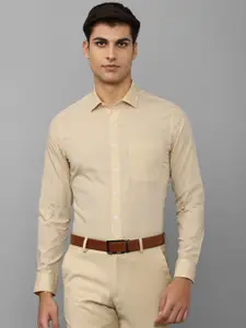 Louis Philippe Men Micro Checks Slim Fit Pure Cotton Formal Shirt