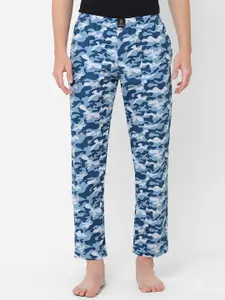 URBAN SCOTTISH Men Camouflage Printed Pure Cotton Lounge Pants