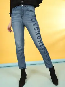 Freehand Women Slim Fit High-Rise Highly Distressed Pure Cotton Jeans
