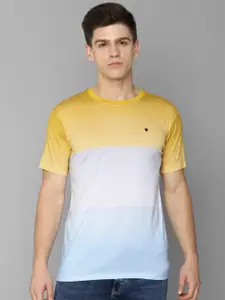 Louis Philippe Sport Men Colourblocked Cotton Slim Fit T-shirt