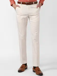 Peter England Men Slim Fit Formal Trousers