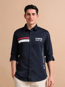 U.S. Polo Assn. Men Printed Cotton Casual Shirt