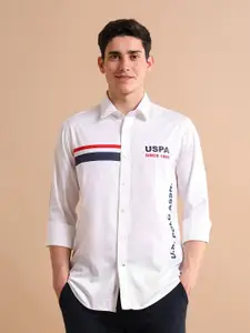 U.S. Polo Assn. U S Polo Assn Printed Cotton Casual Shirt