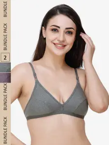 Docare Pack Of 2 All Day Comfort Cotton Bra
