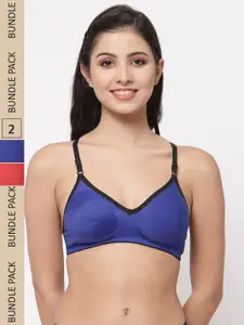 Docare Pack Of 2 All Day Comfort Cotton Bra