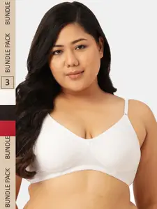 Leading Lady Set Of 3 Non Wired Non Padded Bra