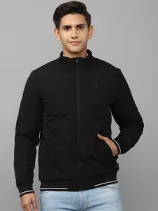 Allen Solly Men Black Cotton Bomber Jacket