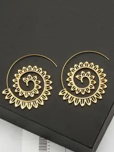 Jewels Galaxy Gold-Plated Contemporary Drop Earrings
